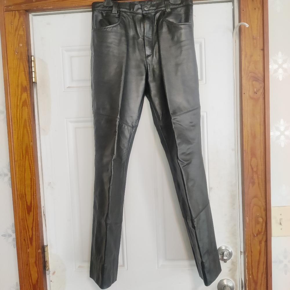 Berman's Leather Pants Jeans